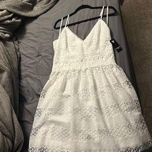 New Guess white dress with tags size 10
